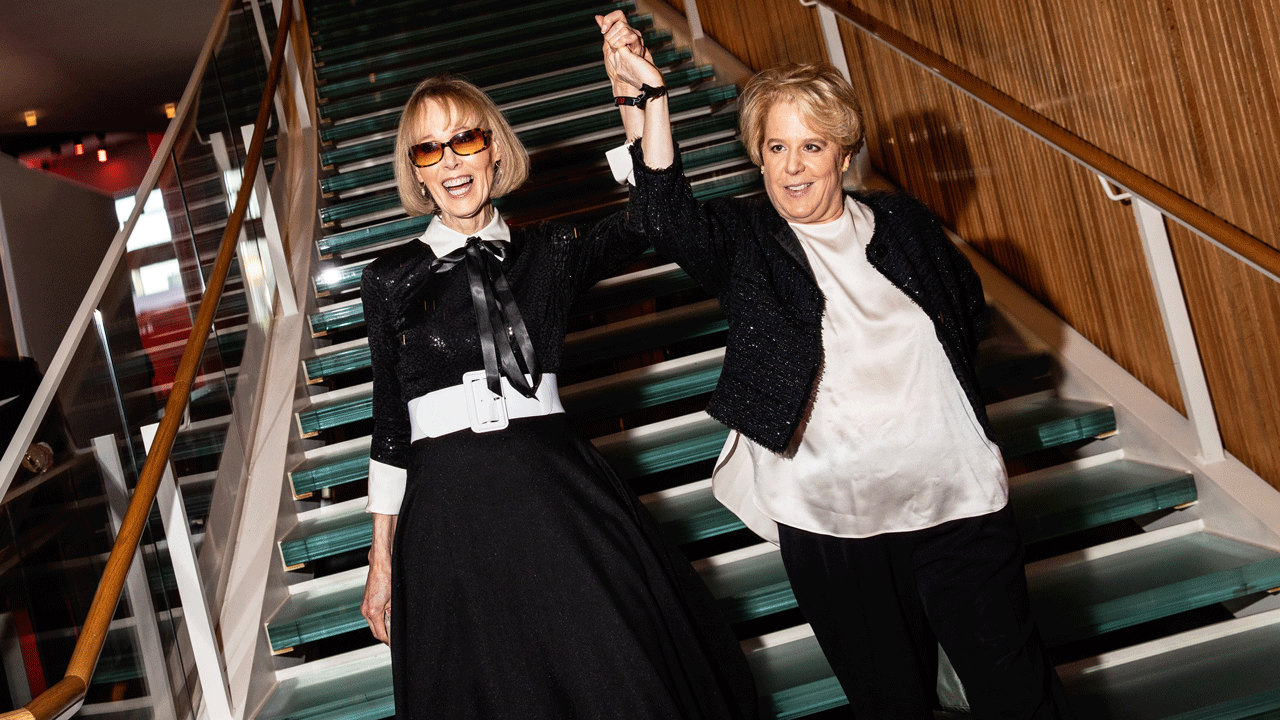E. Jean Carroll and Robbie Kaplan at the Time100 Most Influential People Gala held at Jazz at Lincoln Center on April 25, 2024 in New York, New York. (Photo by Lexie Moreland/WWD via Getty Images)
