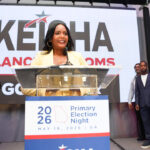 Gubernatorial candidate, former Atlanta Mayor Keisha Lance Bottoms speaks at a primary night watch party.