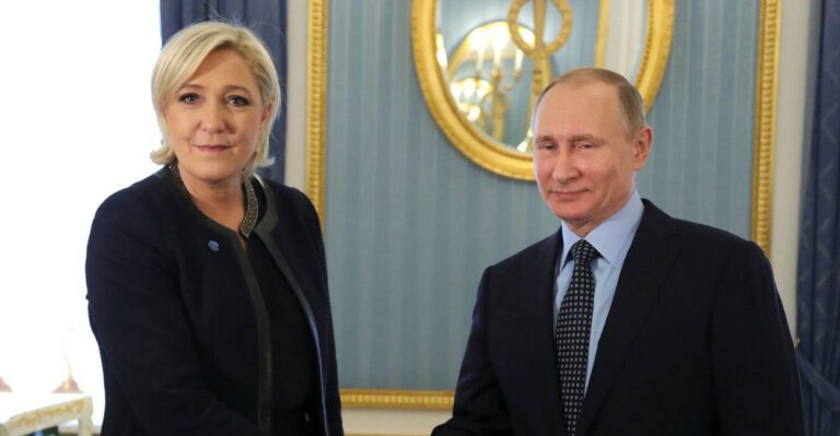 French Nationalist and Presidential Contender Is Schmoozing With Putin