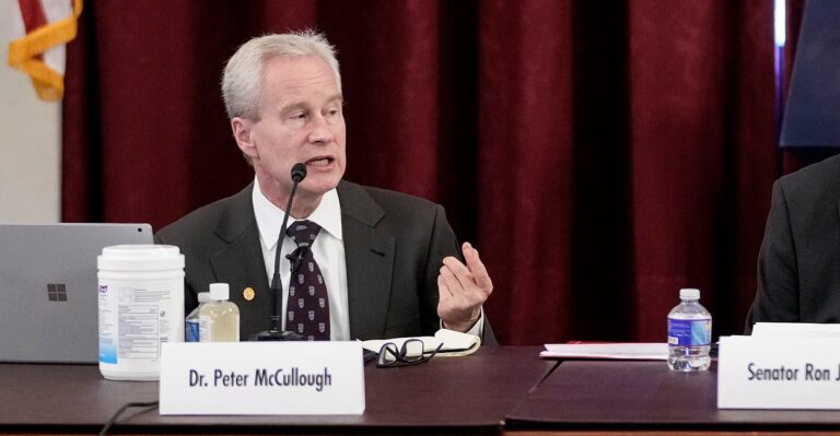Early COVID-19 Treatment Sacrificed to Promote Vaccine, Dr. Peter McCullough Says