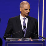 Eric Holder speaks onstage during the Legal Defense Fund 36th National Equal Justice Awards Dinner at The Glasshouse on May 16, 2024 in New York City. (Photo by Jemal Countess/Getty Images for Legal Defense Fund)