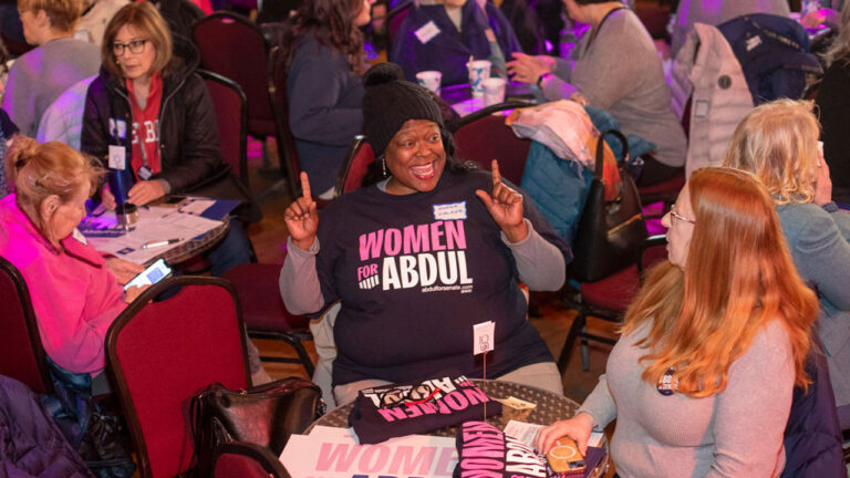 Women for Abdul campaign event.