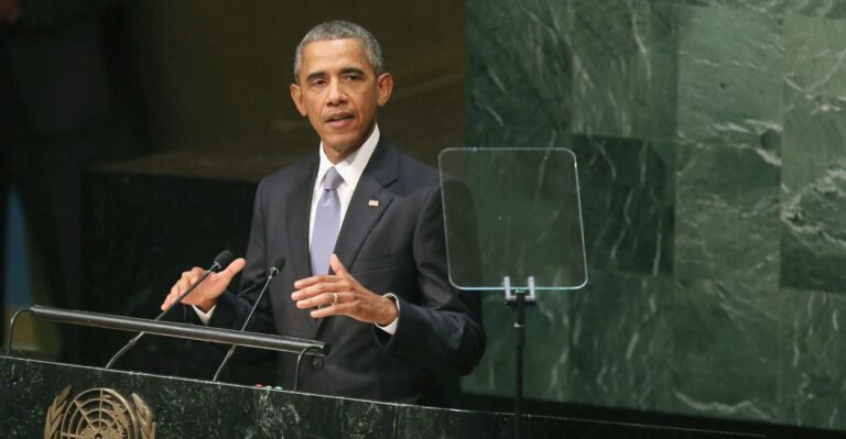 Obama Puts Positive Spin on Disastrous Foreign Policy in UN Speech