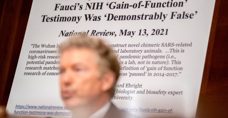 EXCLUSIVE: Fauci ‘Could Be Indicted’ for Destruction of Records, Rand Paul Says