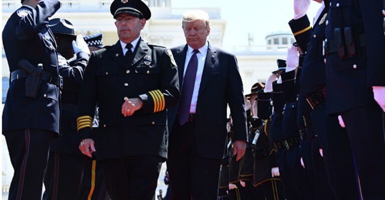 Slain Cop’s Family Lauds Trump as President Demands Better Border Security
