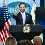 Vice President JD Vance speaks during a press briefing in the Brady Briefing Room of the White House in Washington, DC, on May 19, 2026. (Photo by Kent NISHIMURA / AFP via Getty Images)