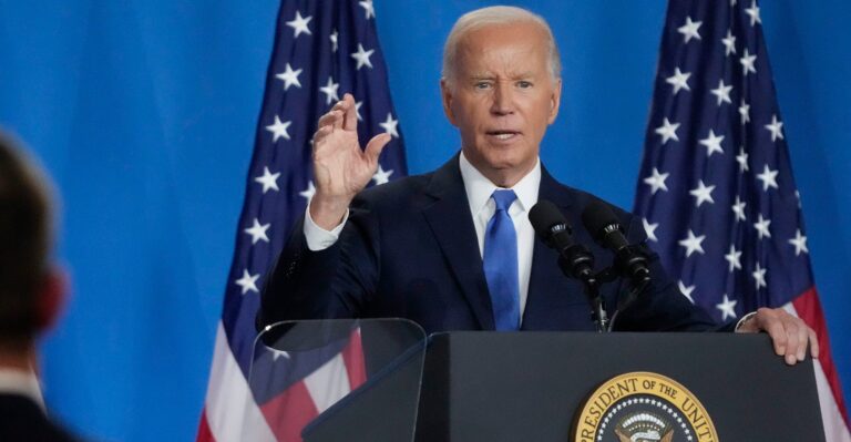 Biden Trails Off in Press Conference, Stopping Mid-Thought With ‘Anyway…’