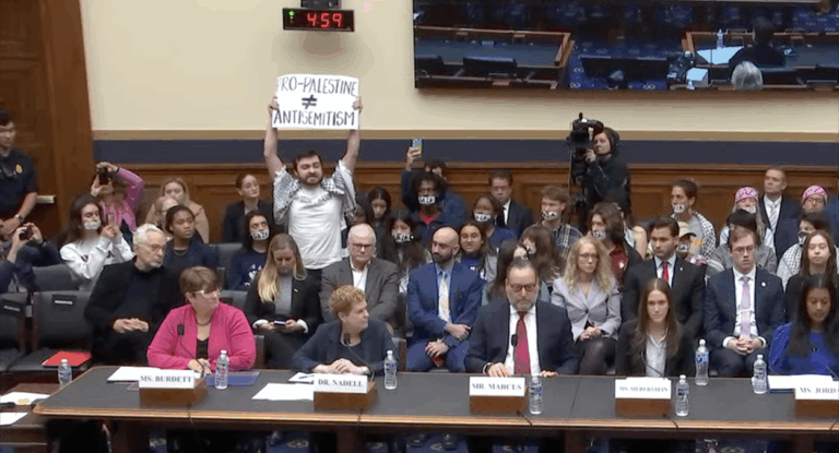 ‘End the Occupation!’ Chants Derail House Hearing on Antisemitism