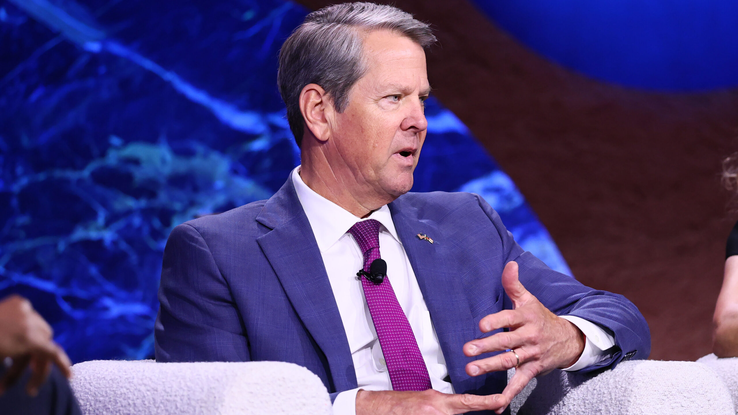 NEW YORK, NEW YORK - MAY 29: Gov. Brian Kemp (R-GA) speaks during the WSJ's Future of Everything 2025 at the Glasshouse on May 29, 2025 in New York City. (Photo by Michael M. Santiago/Getty Images)