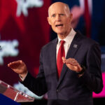 US Senator Rick Scott speaks during the Conservative Political Action Conference.