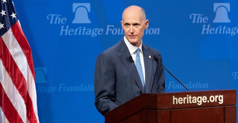 Sen. Rick Scott: GOP Must Be More Than ‘Speed Bump’ on Road to Socialism