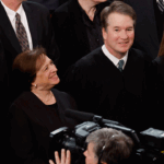 (L-R) Chief Justice John Roberts, Justice Elena Kagan, Justice Brett Kavanaugh, and Justice Amy Coney Barrett. (Chip Somodevilla/Getty Images)
