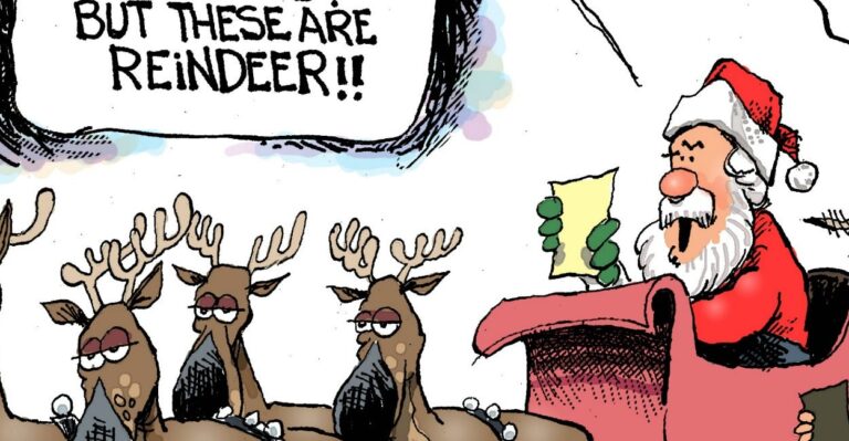 Cartoon: Santa’s Government Fine