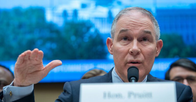Scott Pruitt’s Effort to Expose ‘Secret Science’ Has Environmentalists Scared Stiff