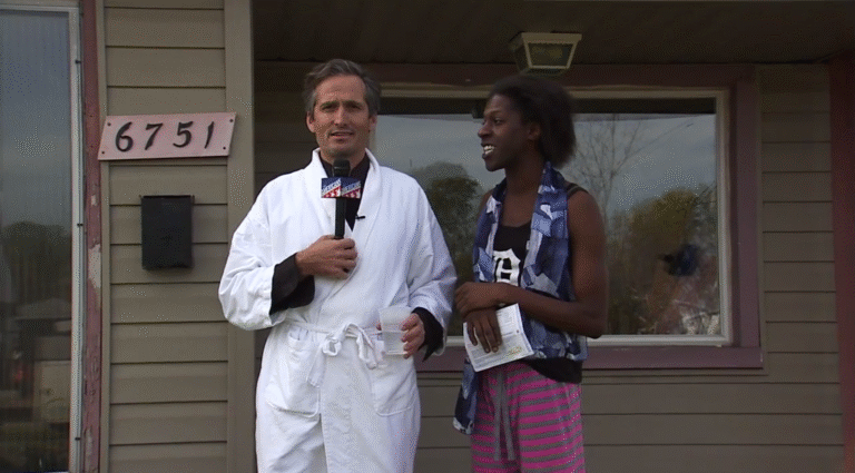 Watch This Local TV News Reporter Turn the Tables on a Squatter