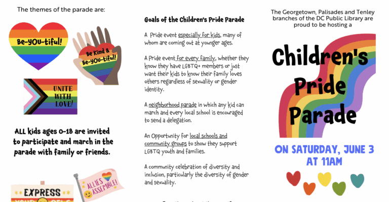 DC Library to Host Pride Parade for Babies, Toddlers, Kids, Teens
