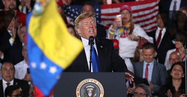 Trump Says Venezuela Crisis Marks ‘Twilight Hour of Socialism’