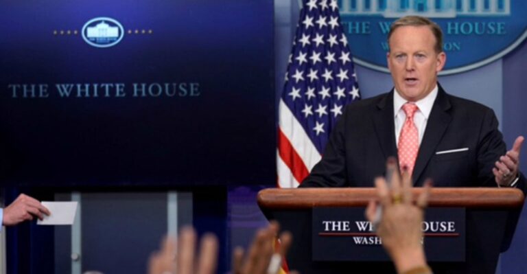 Spicer Outlasts Stephanopoulos in White House Press Room