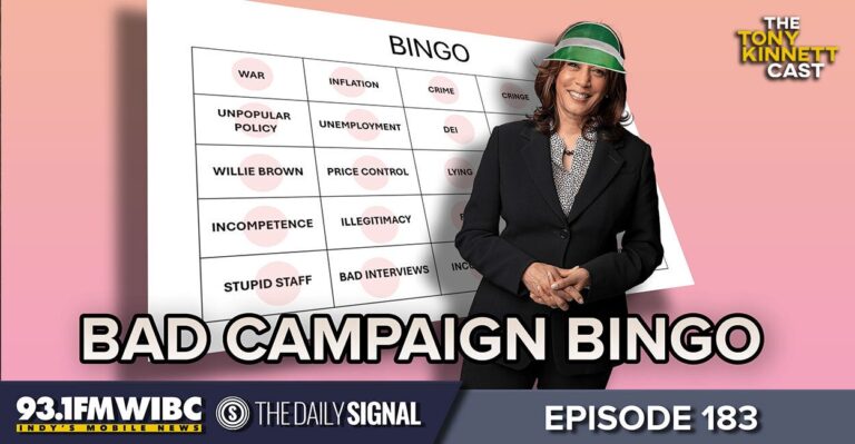 BINGO! Harris Presides Over Wars, Inflation, Scandals, Open Borders, and Crime.