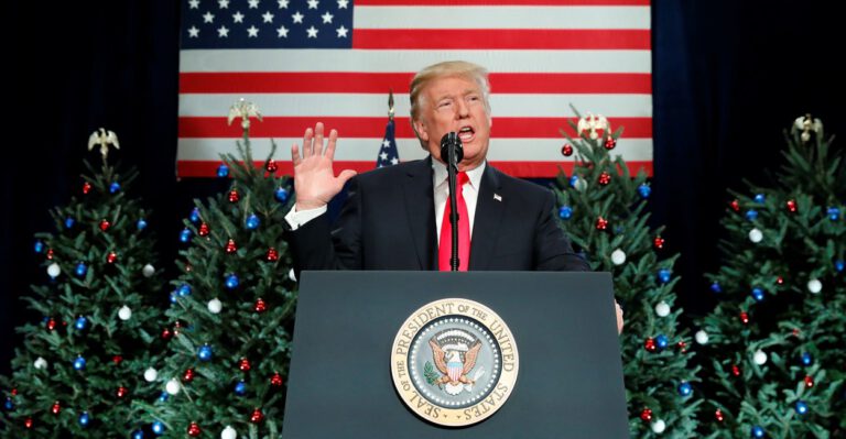 Trump Frames Tax Vote as Swamp Drainers vs. Swamp Dwellers