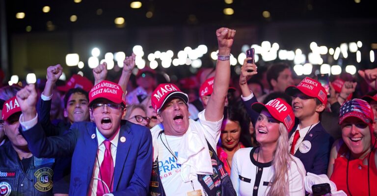 Scenes From Trump’s Florida Election Night Party