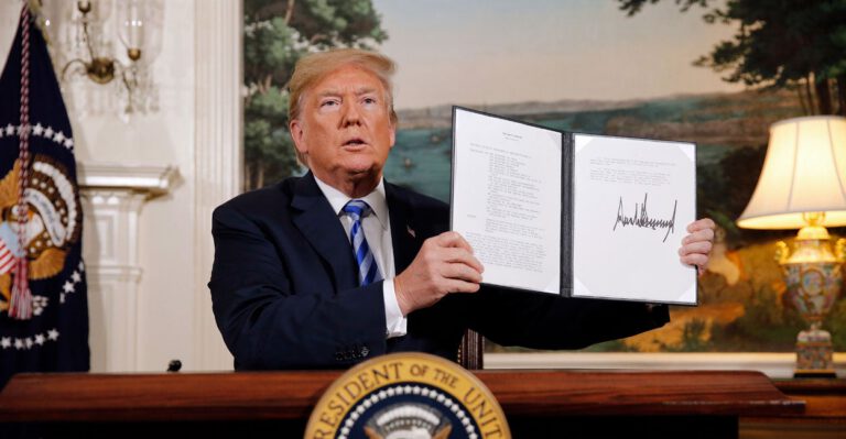 Trump Ends Iran Nuclear Deal, Leaving Ball in Iran’s Court