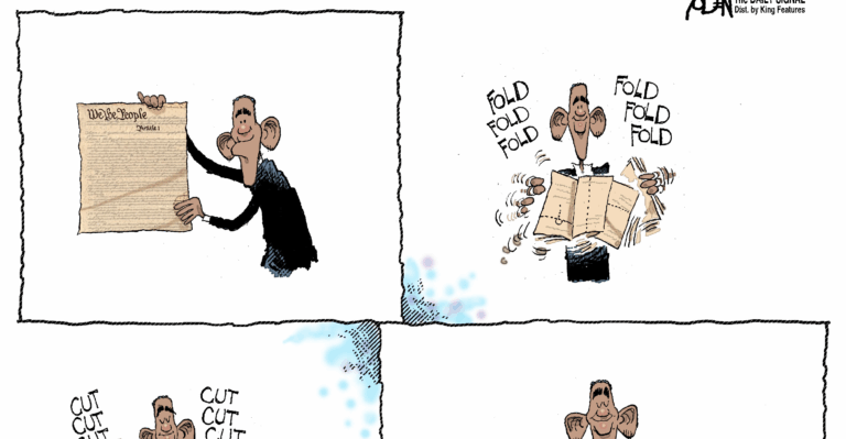Cartoon: Obama, the Constitution and Immigration