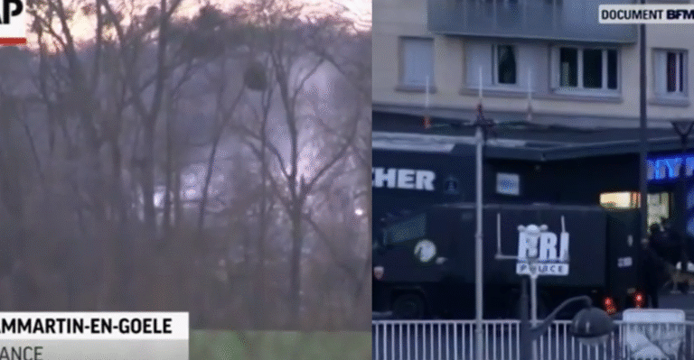 Raw Footage of French Police Raids: Smoke, Explosions and Chaos