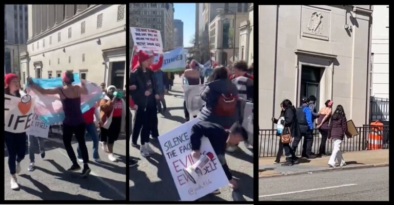 ‘Screaming,’ ‘Barking’: Trans Activist Barrels Into Student Group at Virginia March for Life