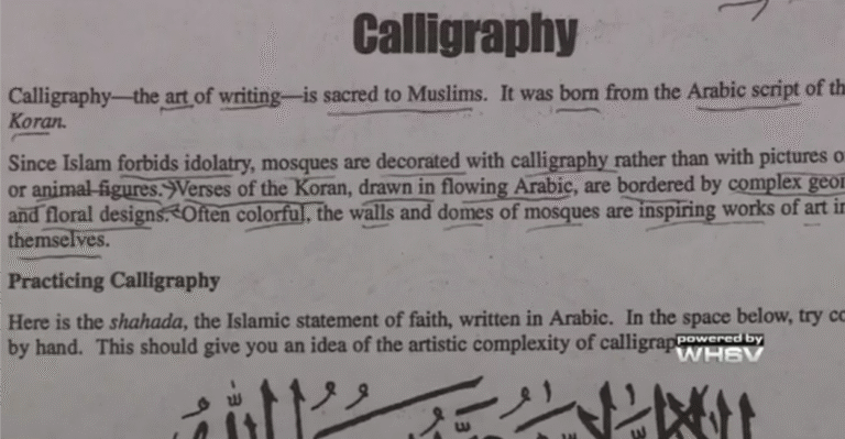 Dispute Over Islam Homework Assignment Raises Questions About Public School Curriculum