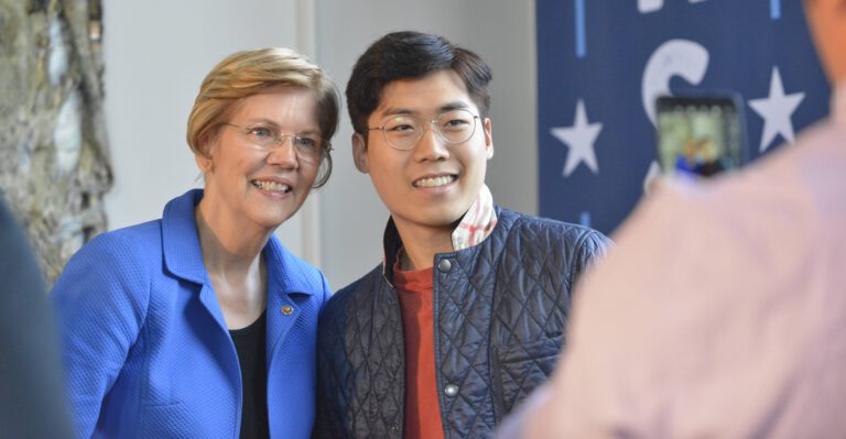 Elizabeth Warren Sits on Panel with Anti-Israel Punk Rocker