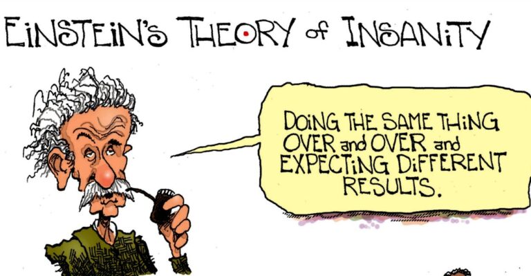 Cartoon: Einstein’s Theory of Insanity