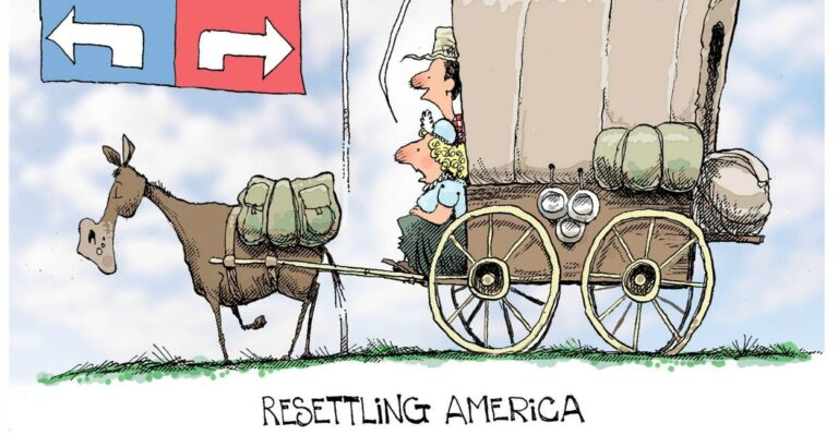 Cartoon: Resettling America
