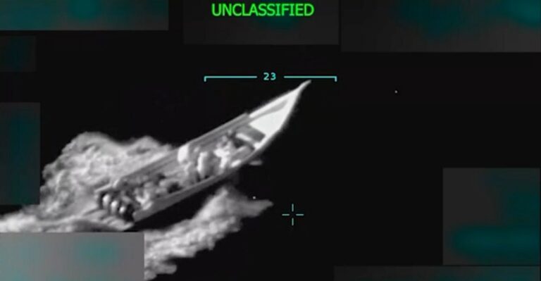 WATCH: Speedboat Said to Be Carrying  Venezuelan ‘Narcoterrorists’ in Caribbean Destroyed on Trump’s Order