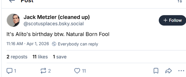 DC Bar Bias on Full Display Through Social Media Posts of Senior Assistant Disciplinary Counsel Jack Metzler