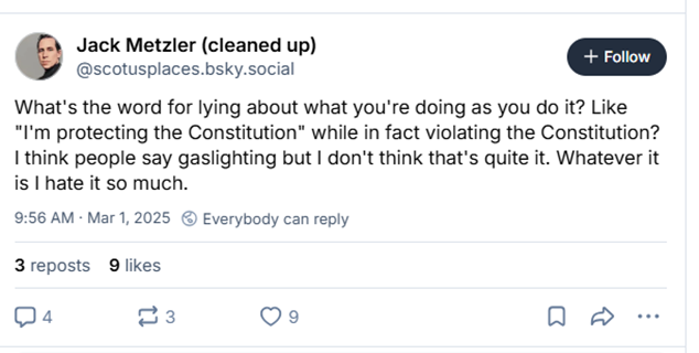 DC Bar Bias on Full Display Through Social Media Posts of Senior Assistant Disciplinary Counsel Jack Metzler