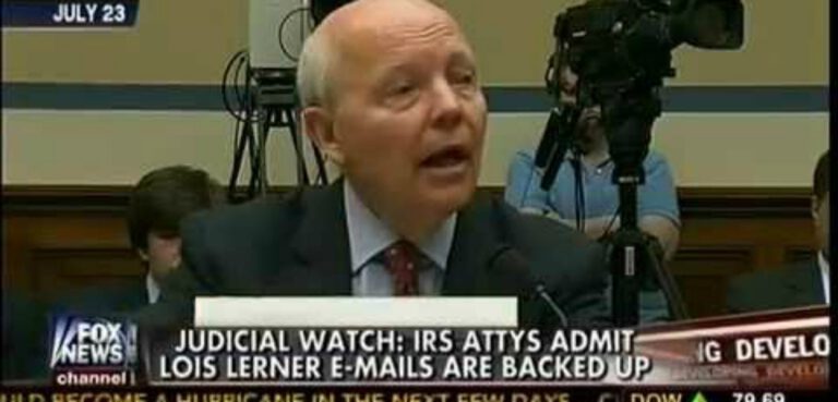 Group Claims IRS Lawyer Said Lerner’s Emails Were Backed Up