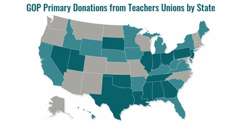 REPORT: Teachers Unions Quietly Spend Millions on GOP Primaries in 32 States