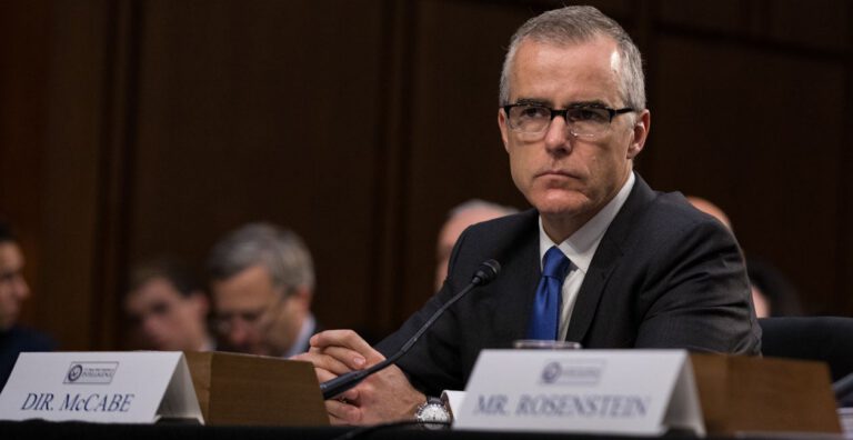Andrew McCabe Seeks Immunity for Senate Testimony