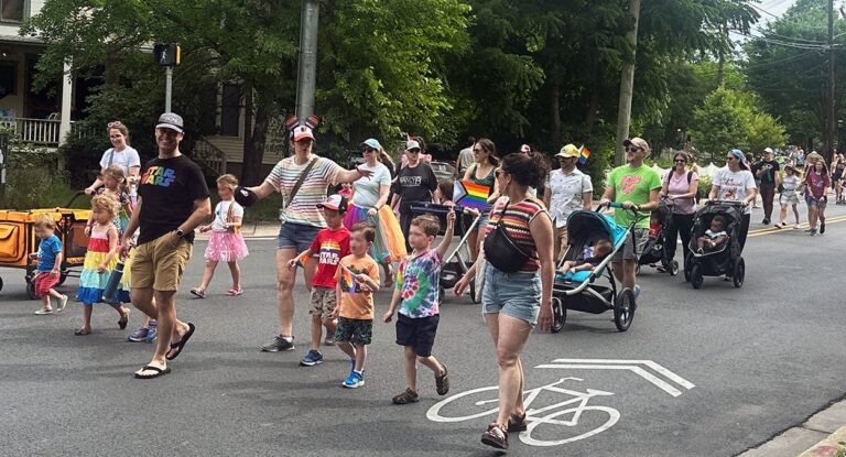 Montgomery County Parents Bring Babies, Elementary Schoolers to Kids’ Pride Parade