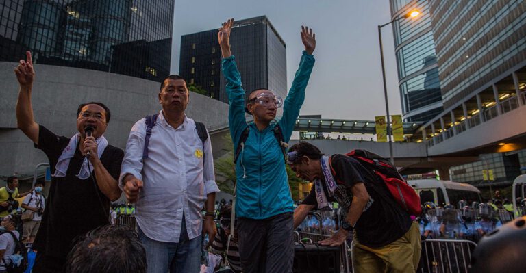 ‘Never Discouraged’: Pro-Democracy Newspaperman Joins Hong Kong Student Protesters