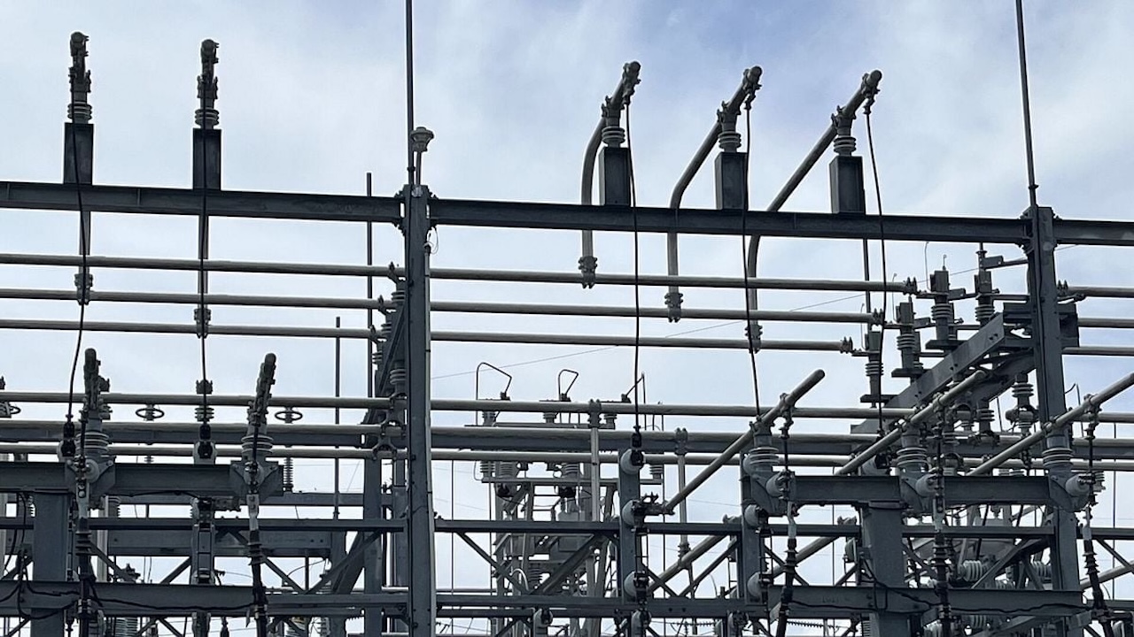 Power lines are shown.