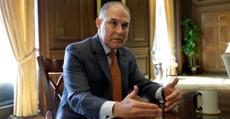 EPA Chief Scott Pruitt Bars Government-Funded Science Advisers From Panels