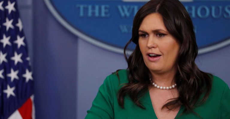 Must-See Moments: Sarah Huckabee Sanders’ Withering Response to Hillary Clinton’s Comments