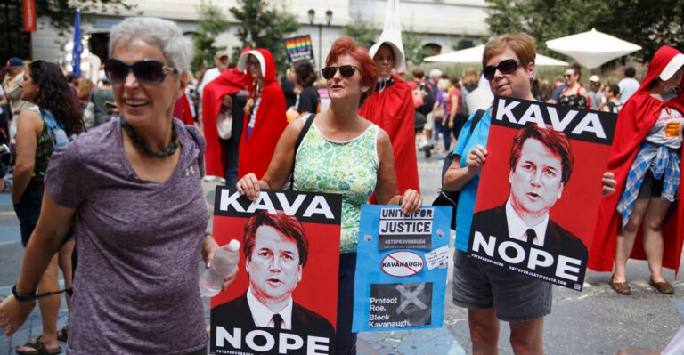 On the Street: Kavanaugh Protesters Refuse to Talk