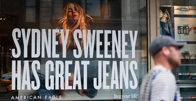 Trump Compares Sydney Sweeney Billboard to Woke Jaguar Ad