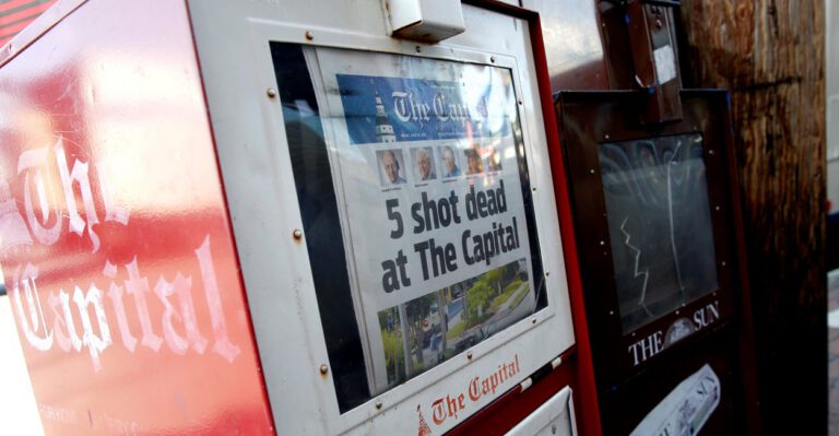 The Capital Gazette Published as Promised, but It Was the Nearly Blank Page That Was Particularly Heartbreaking