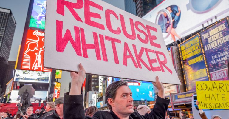 Justice Department Memo Says Whitaker Appointment Is Legal